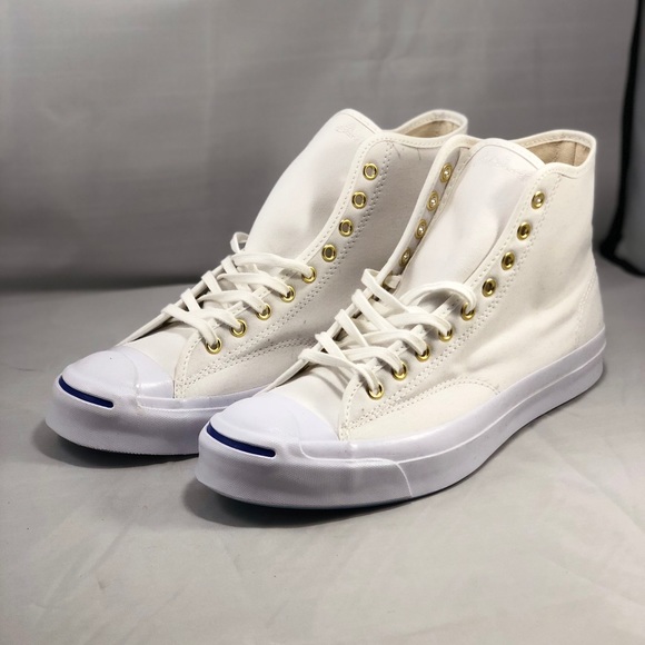 Converse Jack Purcell White Canvas Signature Hi - Picture 4 of 7